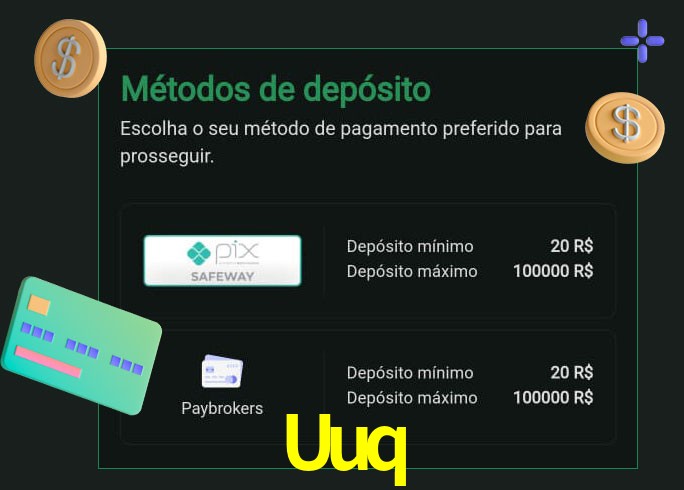 O cassino Uuq oferece uma grande variedade de métodos de pagamento